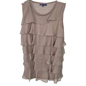 Anne Klein Dressy Shell Taupe Medium Women's